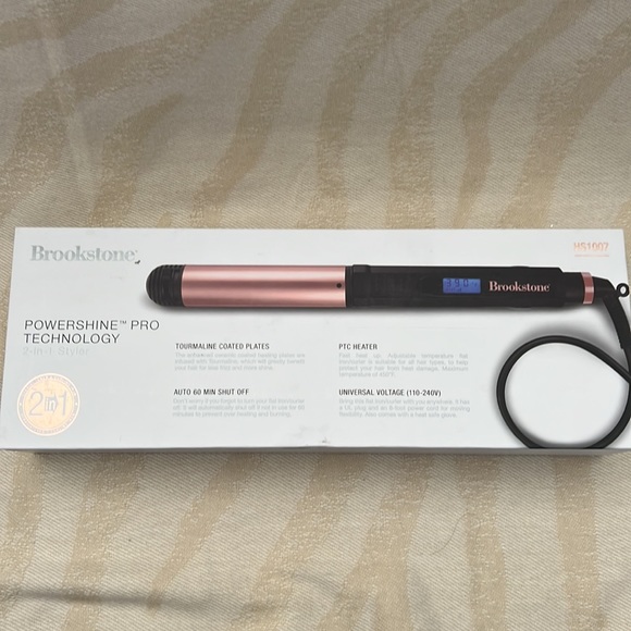 New inbox, Brookstone, tourmaline, flat, iron and curling iron - Picture 4 of 4